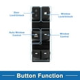 thumbnail image 3 of Unique Bargains Power Window Switch Front Left Driver Side Window Control Switch for Hyundai Elantra Move 2012-2016 Black, 3 of 7