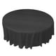 thumbnail image 4 of Manteles desechables redondos de 84 pulgadas para fiestas, color negro, 4 of 7