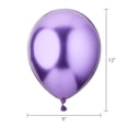 thumbnail image 4 of 12" Multicolor Metallic Latex Balloons with Chrome Effect, 5 Pieces, by Way To Celebrate, 4 of 5