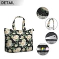 thumbnail image 2 of Flower Women's Large Weekend Travel Bag Moving Canvas Handbag Thick Double Layer Beach Weekend Travel Unisex Hospital Maternity Delivery with Toiletry Waterproof, 2 of 5