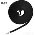 thumbnail image 3 of Hook And Loop Tape Black 32ft Self Adhesive Tape For Office Organization Home, 3 of 7