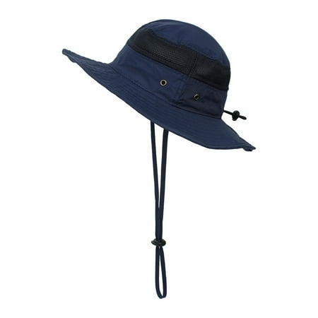 

nsendm Kid s Sun Hat Wide Brim UPF 50+ Hat For Toddler Boys Girls Adjustable Bucket Hat Baby Space Hat Hat Navy 56