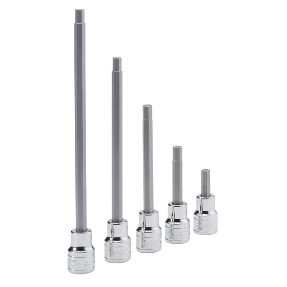 Genius Tools 3/8" Dr. 1/8" Hex Bit Socket, 180mmL - 308 3708