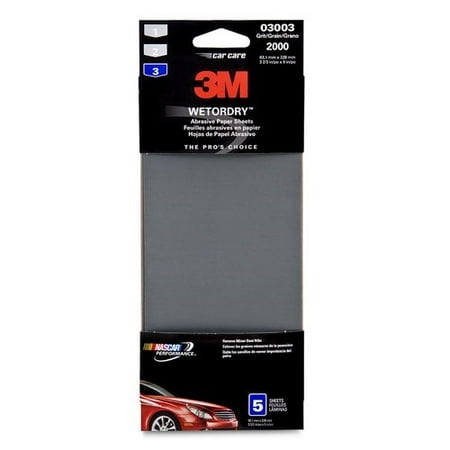 Sandpaper W/D 2000g 3-2/3x9in