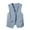 Blue., variant on Akafmk Plus Size Blazer Vests for Women,Casual Sleeveless Open Front Dressy Business Jacket,Women's Solid Color Buttons Pockets Sleeveless Waistcoat Top Blazer Suit Coat Loose Fitting Vests Tops