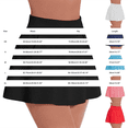 thumbnail image 4 of Women's Tennis Skirts High Waisted Athletic Golf Skorts with Pockets Shorts Running Workout Clothes by Yigetop Sky Blue L, 4 of 6