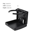 thumbnail image 1 of stanreset Folding Cup Holder Universal Stable Bottle Bracket Vehicle RV Marine Boat Drinks Rack Modified Component Organization Fittings Black Spring Adjustment, 1 of 9