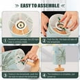 thumbnail image 4 of Flamingo Palm Trees Shells Table Lamp with USB Port LED Warm Light Lamp Night Light Home Decor, 4 of 7