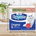 thumbnail image 3 of Royale Original Recyclable Paper, 9 Mega Toilet Paper, 3 of 9