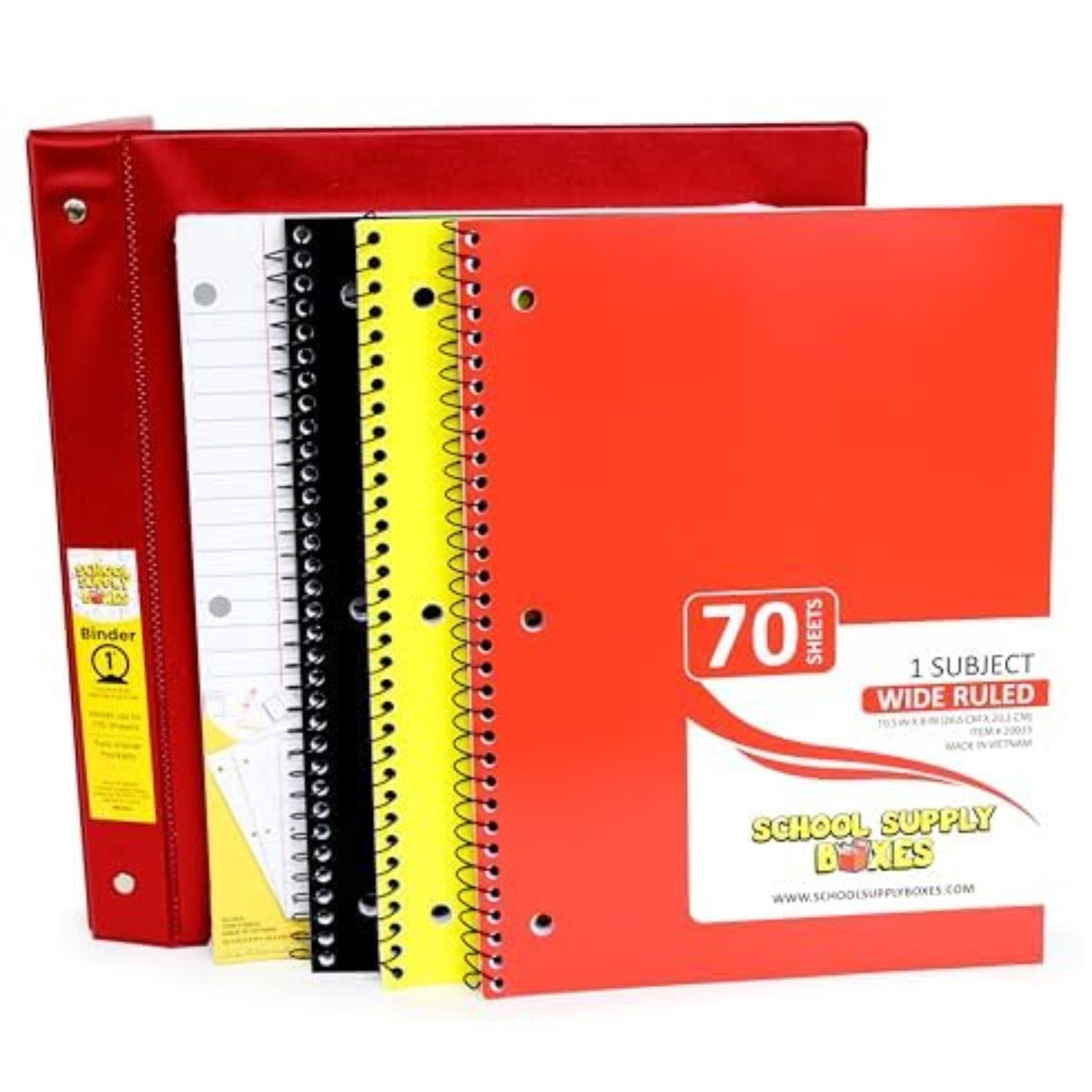 School Supply Boxes | Elementary School Bundle (78 Piece) | House Brand | Case (4 Units)