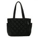 thumbnail image 1 of Bolso Mano Acolchado Con Diamantes para Mujer Bolso Compras Cruzado Informal (negro), 1 of 9