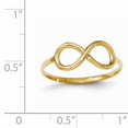 thumbnail image 3 of 14k Yellow Gold Infinity Ring, 3 of 7