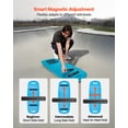 thumbnail image 3 of VEVOR Balance Board, Wobble Board Trainer for Adults, Premium Wooden Balance Training Equipment with Roller, Magnetic Stoppers, Storage Rack, for Core Workouts, Surf Trainer & Physical Therapy, Blue, 3 of 9