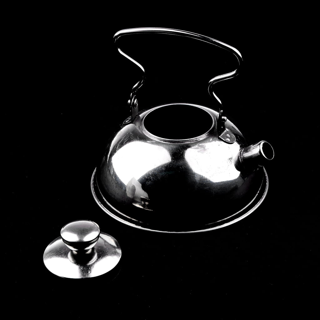 Kids Stainless Steel Kitchen Cookware Pretend Play Toy Stovetop Tea Kettle 