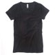 thumbnail image 1 of B&C Camiseta de manga corta con cuello redondo en canalé fino para chica/mujer (Negro), 1 of 1