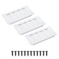 thumbnail image 1 of Rejilla de ventilación rectangular Uxcell 8 x 4" 3Pcs Cubierta de ventilación de aire de aluminio Plata, 1 of 7
