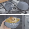 thumbnail image 3 of Bentgo Plastic Salad Container 5-Compartment Slate 54 oz or 6.75 Cups. (BGOSAL-S), Made for Portable Food Storage and Lunch Transportation, 3 of 8