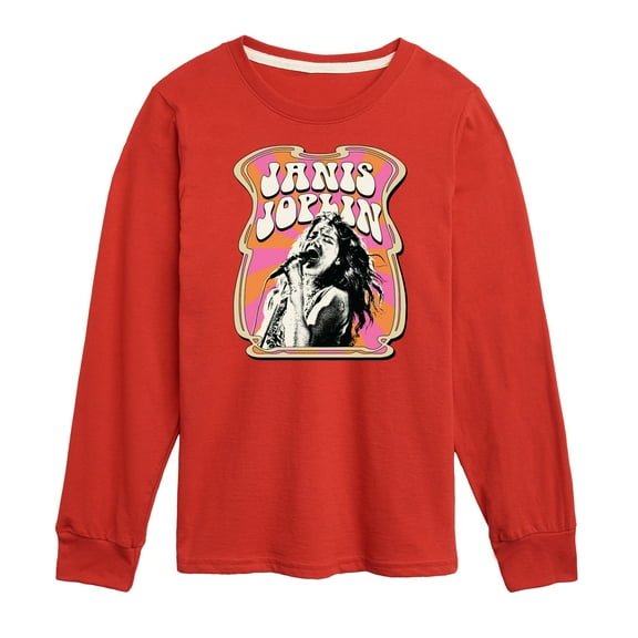 Janis Joplin - Poster Style - Toddler And Youth Long Sleeve Graphic T-Shirt
