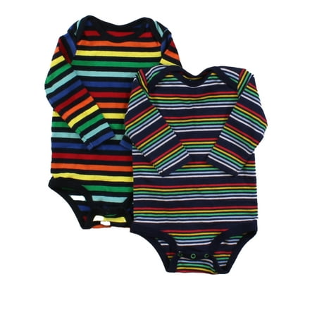 

Pre-owned Primary.com Boys Multi | Stripes Onesie size: 3-6 Months