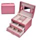 thumbnail image 4 of Caja organizadora de almacenamiento Nikou de Cuero PU para relojes y joyas, 4 of 9