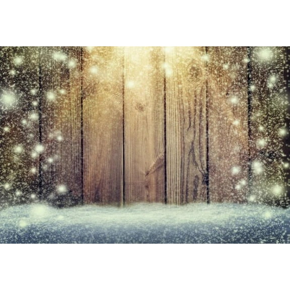 Vintage Wooden Board Snowflake Winter Christmas Party Photography Backdrop Photographic Photo Background For Photo Studi
