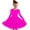 Hot Pink 01, variant on Meresysid Toddler Kids Girls Long Sleeve Stretchy Dress A Line Twirly Skater School Recital Dress Orange