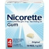 Nicorette 2 mg Nicotine Polacrilex Gum, Stop Smoking Aid, Original, 110ct