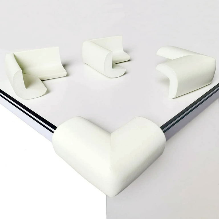 White Furniture Table Edge Corner Protector Soft Child Safety Foam Cushion  Guard