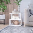 thumbnail image 2 of HOMCOM Square 3 Tier Wood Coffee Side Table Storage Shelf Rack End Table, 2 of 10