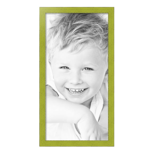 ArtToFrames 16" x 32" Modern Green Picture Frame, 16x32 inch Green Wood Poster Frame (WOM-4589),  Pack