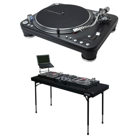 Audio Technica AT-LP1240-USBXP Direct-Drive Pro DJ Turntable + Combo DJ (Best Dj Turntables For Beginners)