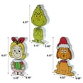 thumbnail image 3 of The Grinch Who Stole Christmas Grinch, Chunky Wood Bobblehead Table Top Décor, 6.5" Tall, MDF, Green, by Ruz, 3 of 5
