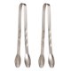 thumbnail image 1 of Pinzas para hielo, 2 pinzas pequeñas de acero inoxidable para agarrar hielo fácilmente, para cubos de hielo, cubitos de azúcar, barra de café, servicio de alimentos, 1 of 5