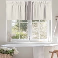 thumbnail image 4 of Farmhouse Gray Valances for Windows, 60 x 18in, Sripes Cream Background Rod Pocket Kitchen Valance Curtain Light Filtering Window Treatments for Living Room Bedroom, 1 Panel, 4 of 7
