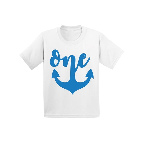 Birthday Outfits for 12 Months - Cute Baby Boy Baby Girl Shirt - Anchor Tee