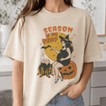 thumbnail image 2 of Season of the Bump Pregnant Witch Halloween Graphic T-Shirt, Unisex Fit, 2 of 9