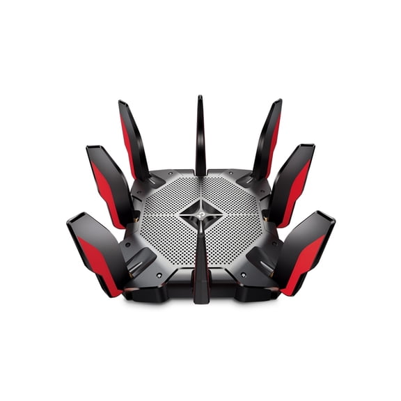 Restored TP-Link Archer AX11000 Tri-Band Wi-Fi 6 Gaming Router with 10,756 Mbps Ultra-Fast Speed and 1.8 GHz Quad-Core CPU (Black/Red) (Refurbished)
