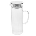 thumbnail image 1 of Glass Juice Pitcher Transparent Water Pitcher Glass Water Kettle Clear Water Kettle with Filter Lid, 1 of 4