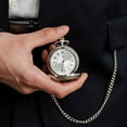 thumbnail image 5 of Weddingstar Montre Mécanique de Poche Argentée avec Insert Photo et Porte-Bébé - Vierge, 5 of 5