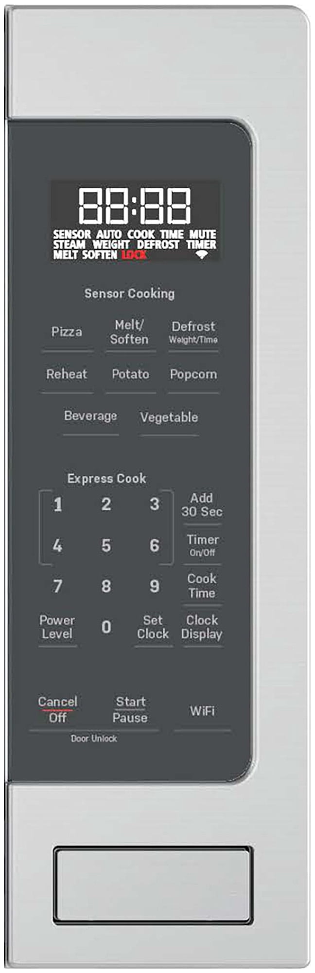 Ge Profile PCST22U1WSS 25" Wide 2.2 Cu. Ft. 1100 Watt Countertop Microwave - Stainless