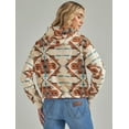 thumbnail image 2 of Wrangler Ladies Retro Americana Aztec Printed White Hoodie 112339174, 2 of 4