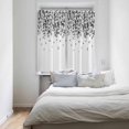 thumbnail image 4 of Eucalyptus Black Kitchen Curtain 2 Panels Curtains 63 Inch Length, Curtains Rod Pocket Curtains Window Drapes Treatment Window Cafe Curtains Watercolor Spring Botanical Leaves White 42x63, 4 of 5