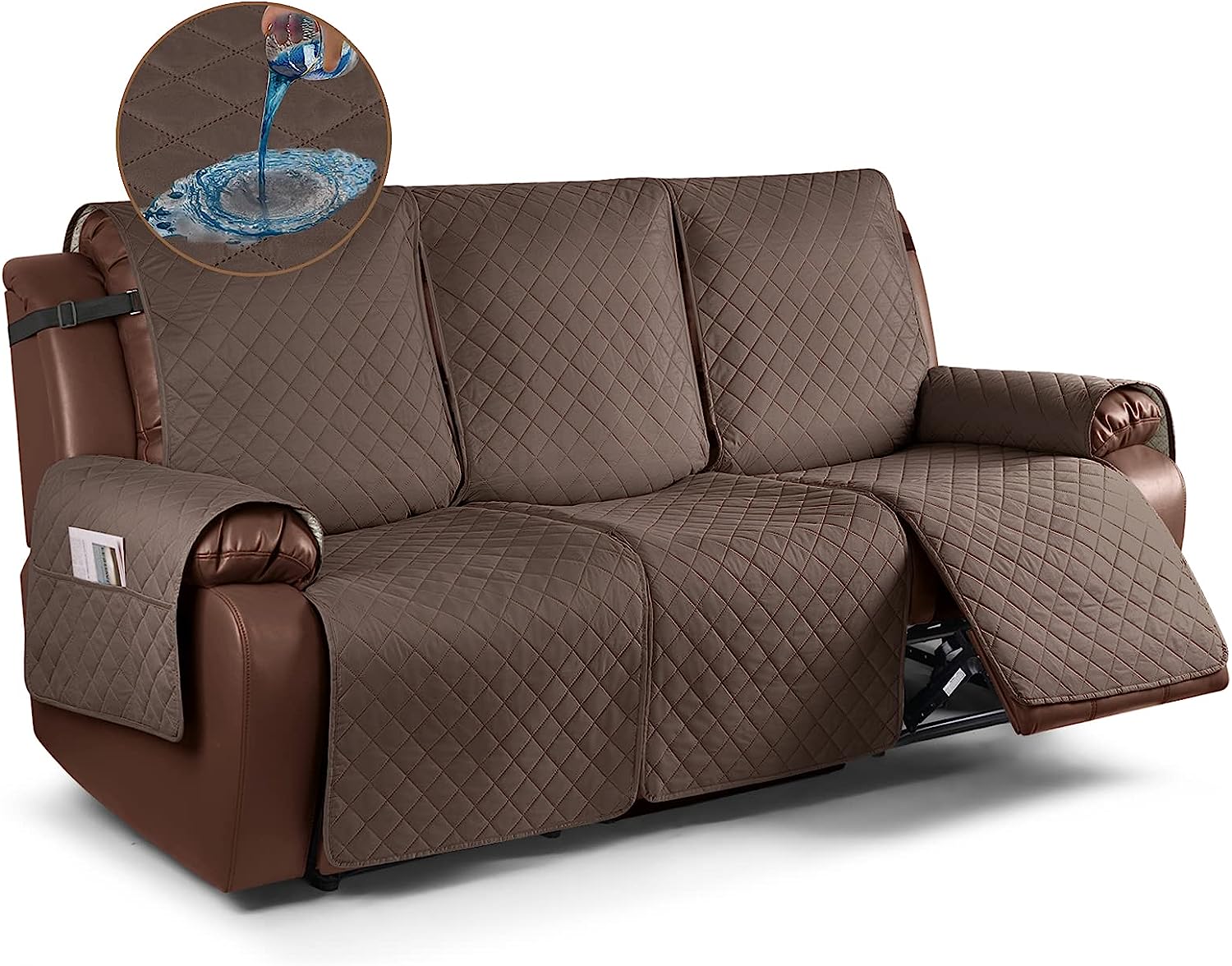 KinCam Water Resistant Recliner Sofa Cover NonSlip Reclining Couch