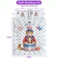 thumbnail image 5 of Happy 4th of July Patriotic Maine Coon Marching Band Uniform Balloons Fireworks Quilt Bedding Set Cat Lover Kitten Owner Gifts 1 Blanket Bed Cover 2 Pillowcases - 13009, 5 of 5
