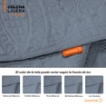 thumbnail image 2 of Dreamlab Colcha Ligera con 2 Fundas de Almohada, Capitonado, Ultra Suave. Hipoalergénico. Edrecolcha para Cama.Edredón para Verano y Todas las Estaciones.(Queen Size 225 x 240 cm, Moneda,Azul Calmado), 2 of 7