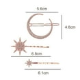 thumbnail image 2 of Juego de pinzas para el cabello de cristal con hexagrama de estrella y luna, accesorios decorativos para el cabello para mujer, 2 of 5
