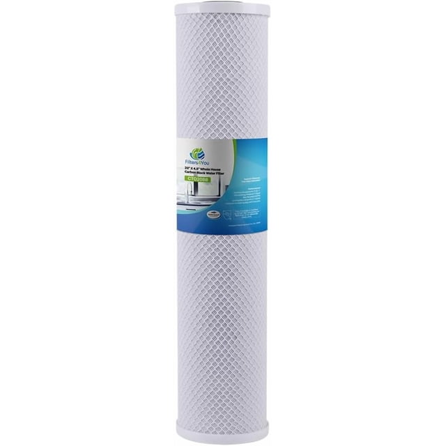 – 1 Pack Carbon Water Filter Cartridge Compatible with RFC20-BB Models – Remove Bad Taste and Odor – Whole House Replacement Filter Cartridge – 20" x 4-1/2"