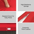 thumbnail image 4 of 6PCS Outdoor Patio Rattan Furniture Set Cushioned Sectional Sofa Red, 4 of 10
