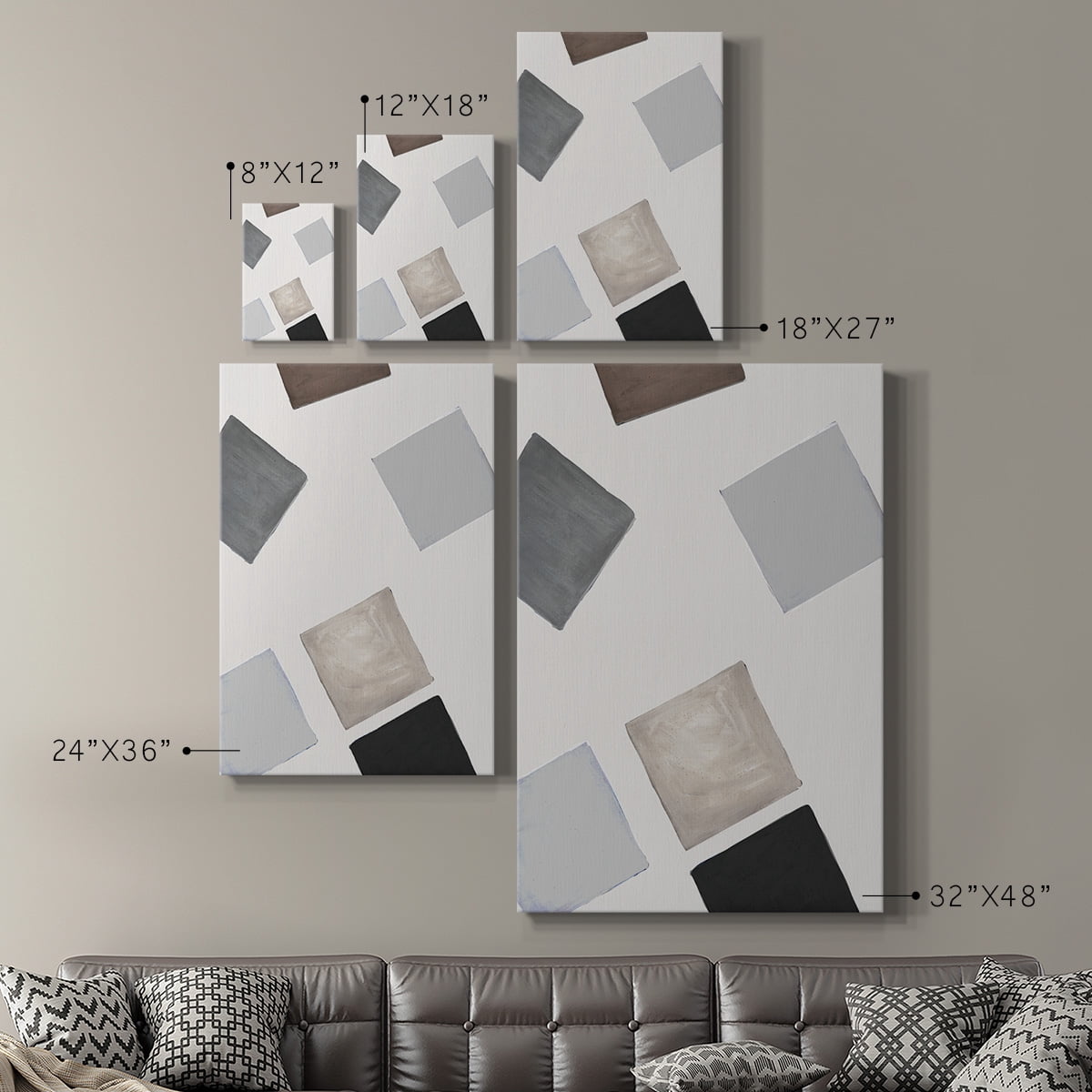 Block Encounter Revisit II Premium Gallery Wrapped Canvas - Ready to Hang