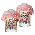 thumbnail image 3 of Happy Valentine’s Day Adorable Havanese Puppy Holding Heart Balloon Hawaiian Shirt Breathable Summer Unisex Merch Havanese Dog Lover Gifts Idea - 00030, 3 of 6